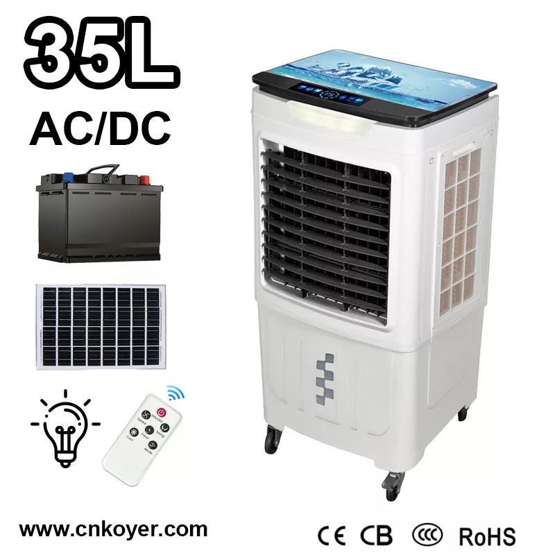 Přenosný solární ventilátor chladiče vzduchu